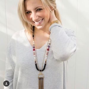 Stella &Dot Genevieve tassel necklace